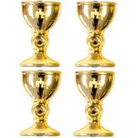 Decoration de table communion calice or