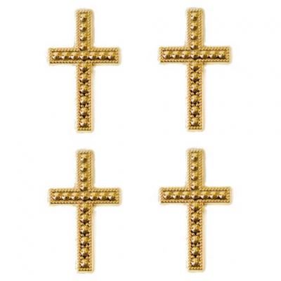 Motif croix or (x10) REF/MT368