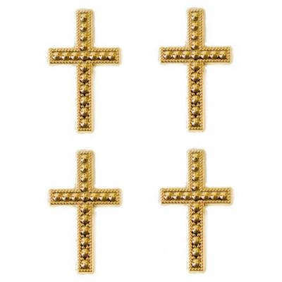 Motif croix or (x10) REF/MT368