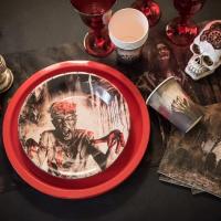 Decoration de table halloween theme zombie