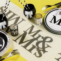 Decoration de table mariage mr et mrs