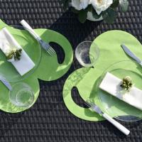 Decoration de table mariage vert