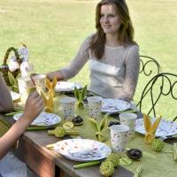 Decoration de table mariage verte