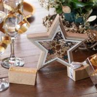 Decoration de table noel avec etoile en bois