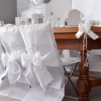 Decoration de table noeud automatique blanc