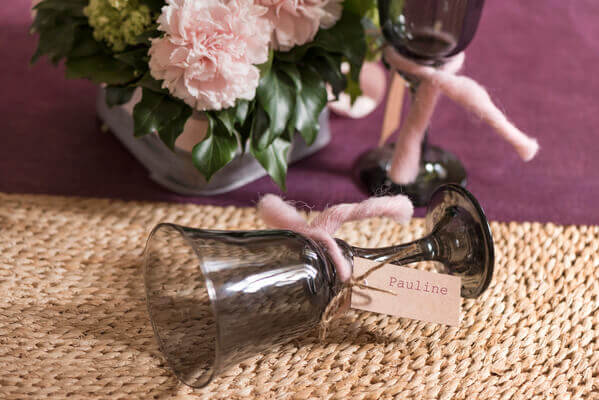 Decoration de table rose 8