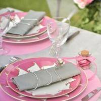 Decoration de table rose