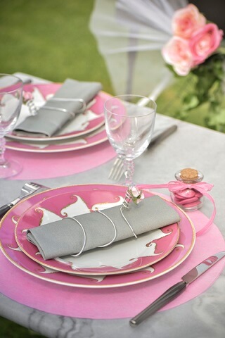 Decoration de table rose