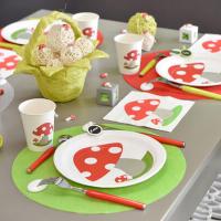 Decoration de table rouge