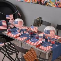 Decoration de table serviette amerique