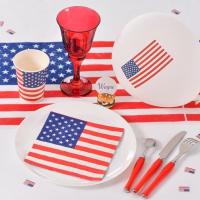 Decoration de table serviette usa