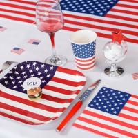 Decoration de table usa avec serviette