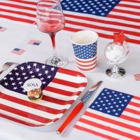 Decoration de table usa avec serviette
