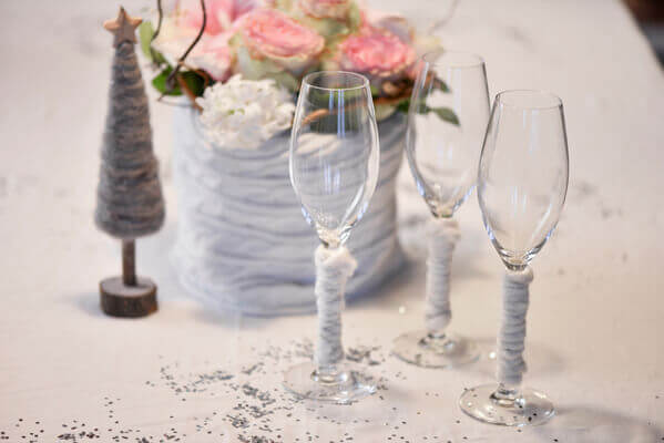 Decoration de verre blanc 1
