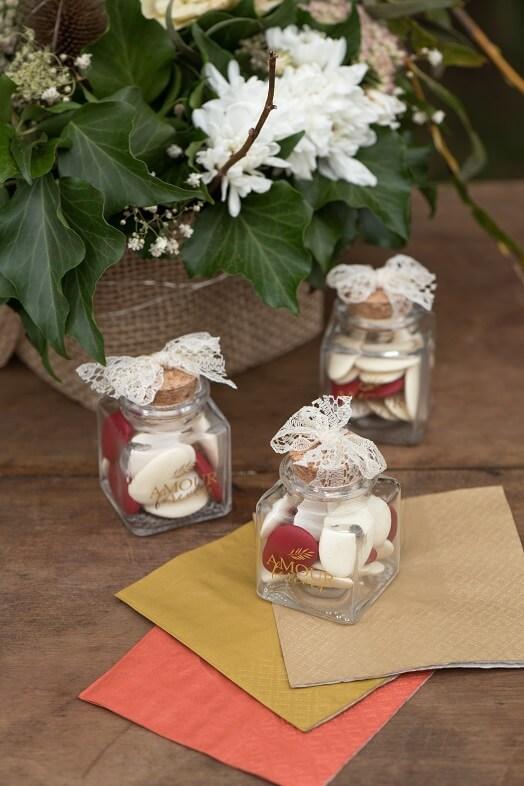 Decoration dragee mariage amour forever 7649