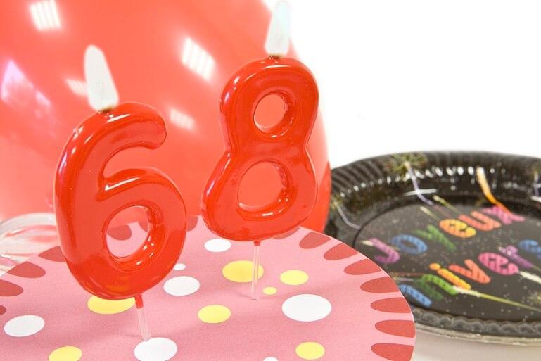 Decoration fete anniversaire 68 ans