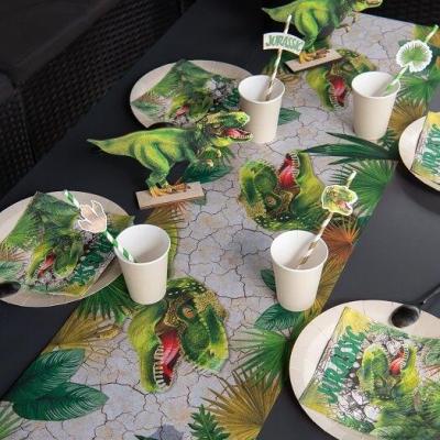 Decoration chemin de table dinosaure t rex