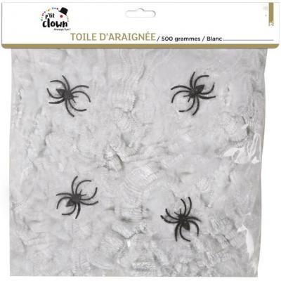 Décoration d'Halloween avec toile d'araignée blanche de 500grs (x1) REF/46900
