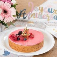 Decoration gateau anniversaire 4ans dore