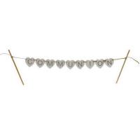 Decoration gateau argent communion bois