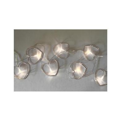 Guirlande mariage coeur lumineuse argent