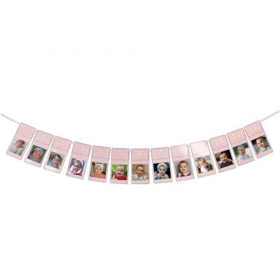 Guirlande photo rose evolution bebe