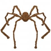 Décoration Halloween avec araignée géante marron de 128 cm (x1) REF/22701