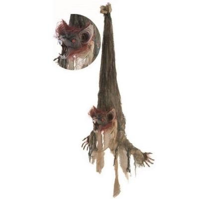 Decoration halloween avec chauve souris animee a suspendre