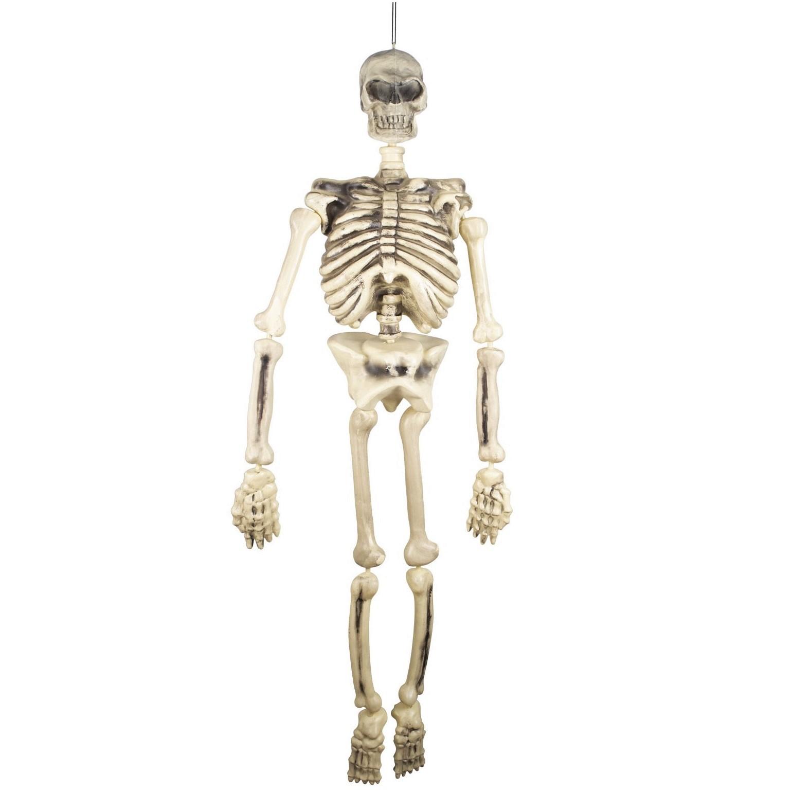 Decoration halloween avec suspension squelette