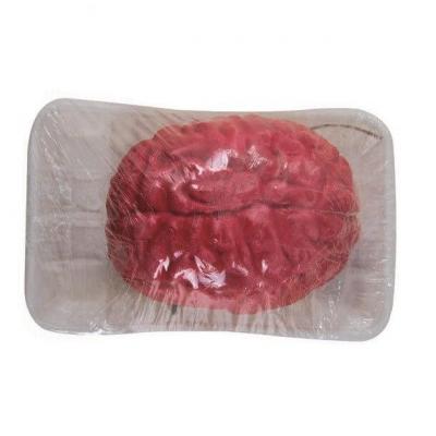 Decoration halloween cerveau sanglant dans une barquette