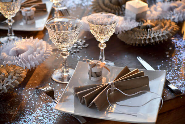 Decoration hivernal blanche