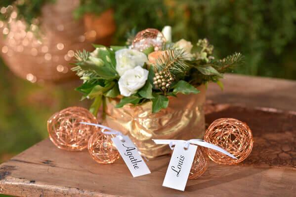 Decoration marque place blanc