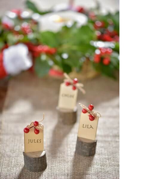 Decoration marque place naturel