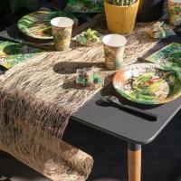 Decoration naturelle avec chemin de table abaca