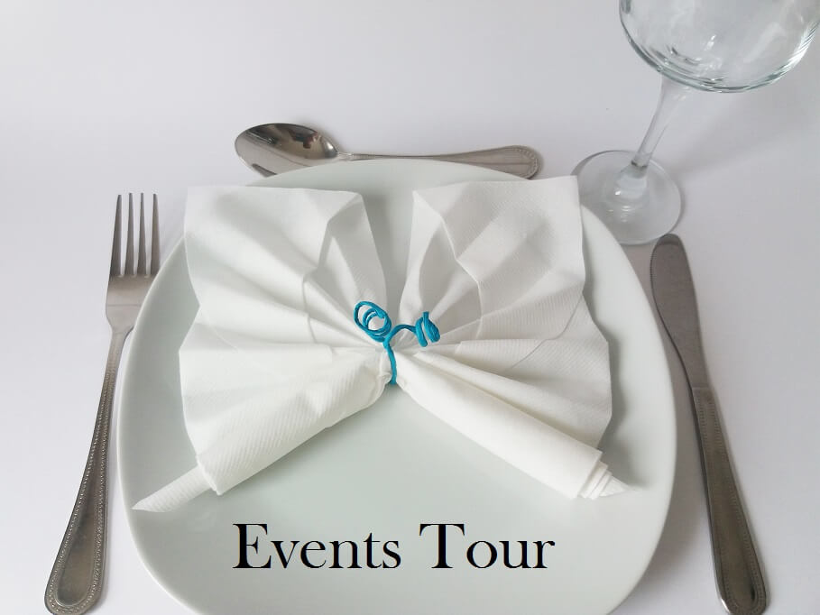 Decoration pliage de serviette papillon blanc