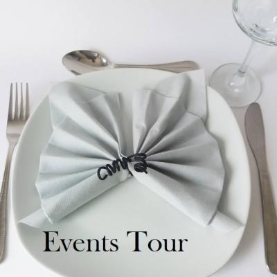 Decoration de table avec serviette gris perle