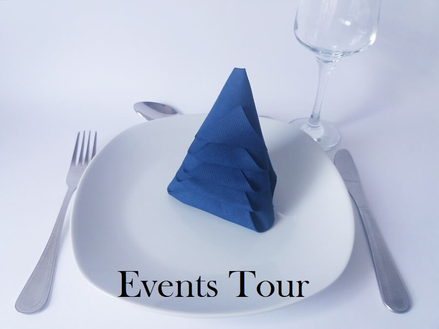 Decoration pliage de serviette sapin de noel bleu marine