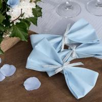 Decoration serviette de table bleu ciel airlaid