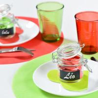 Decoration set de table rouge