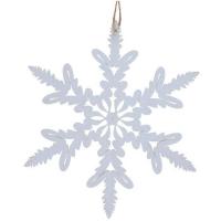 Decoration suspension blanche flocon de noel