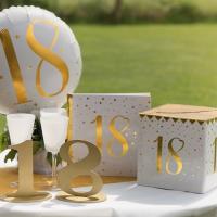 Decoration tirelire et livre d or anniversaire 18ans