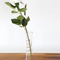 Decoration vase vrille transparent en verre 28cm