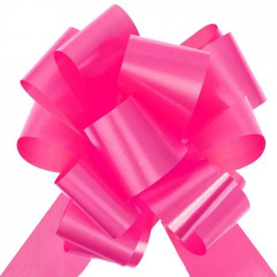 Decoration voiture mariage noeud automatique rose fuchsia