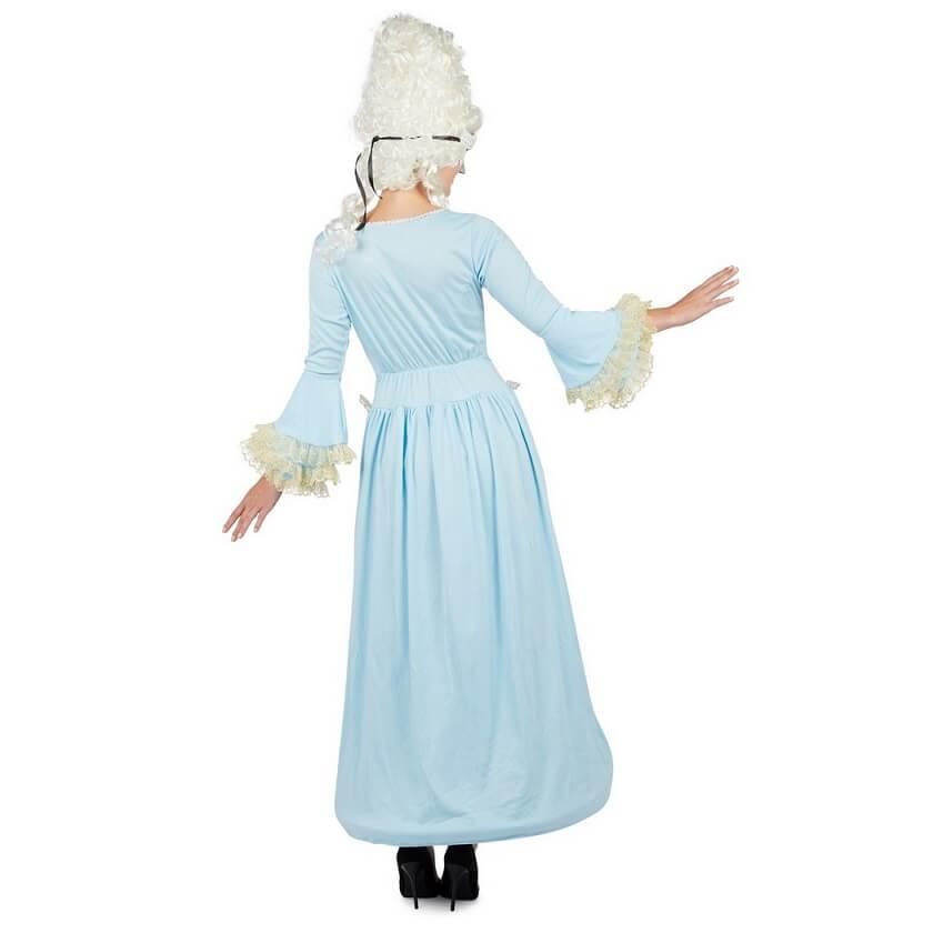 Deguisement femme marquise blanc et bleu l xl