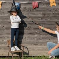 Deguisement halloween avec chapeau de sorcier