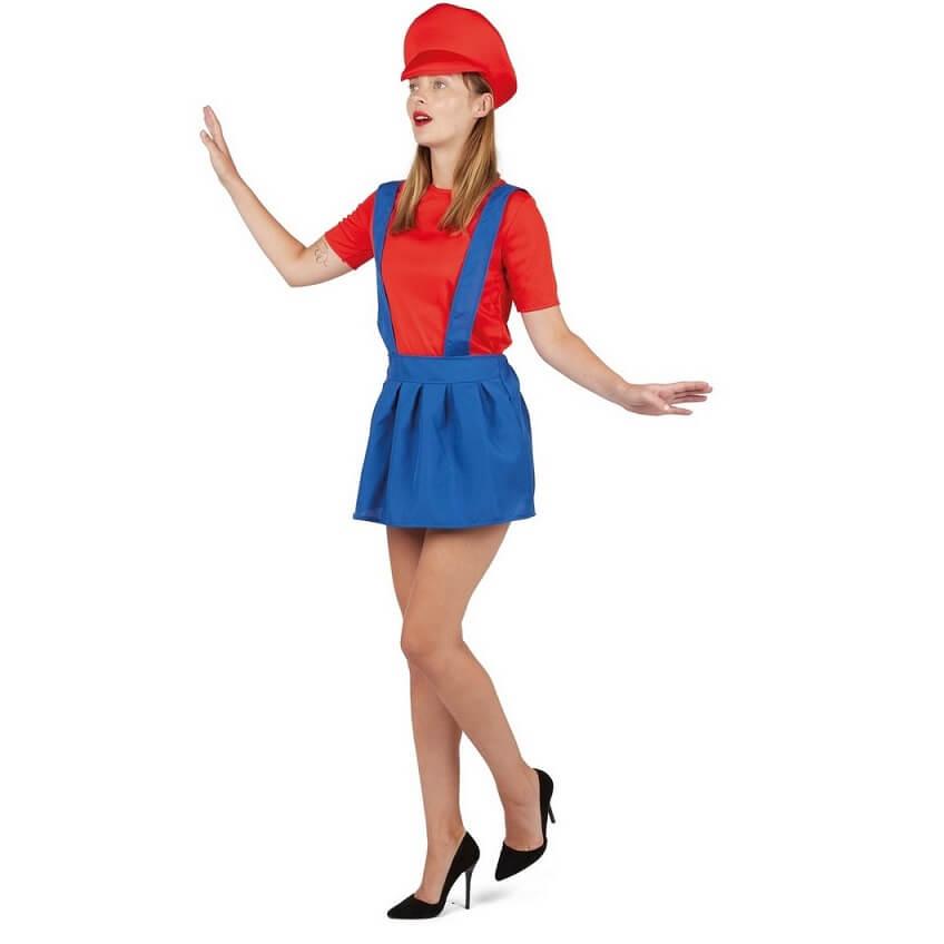 Deguisement plombier adulte femme taille sm