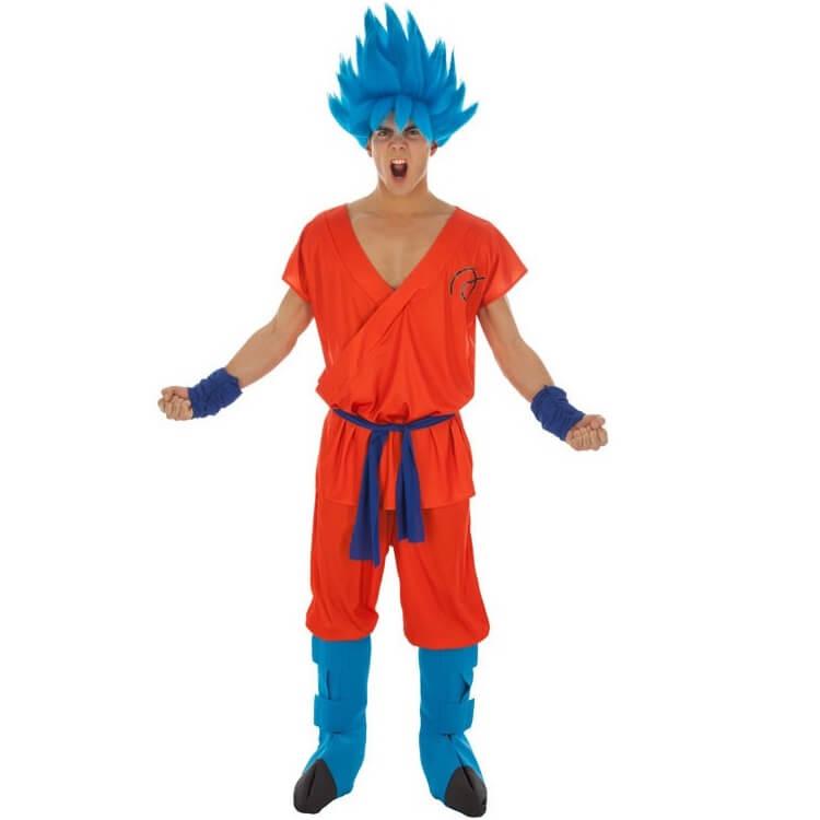 Deguisement taille l dragon ball super goku super saiyan blue