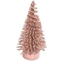 Dek0466 decoration de table mini sapin de noel rose gold