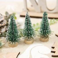 Dek0466 mini sapin decoratif de noel vert fonce