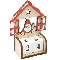 Dek0476 calendrier de l avent maison du pere noel
